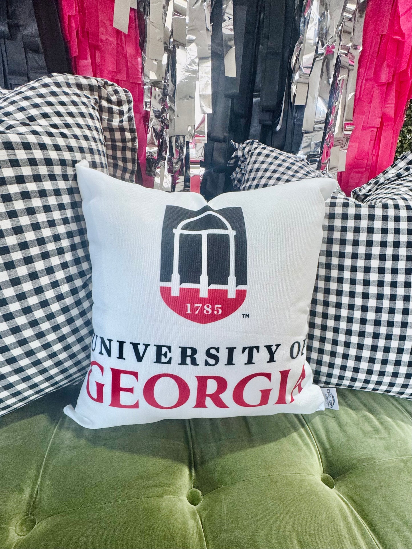 University of georgia arch pillow cover licensed