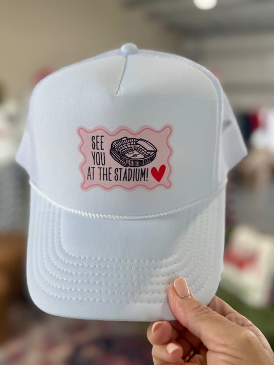See you at the stadium  white hat