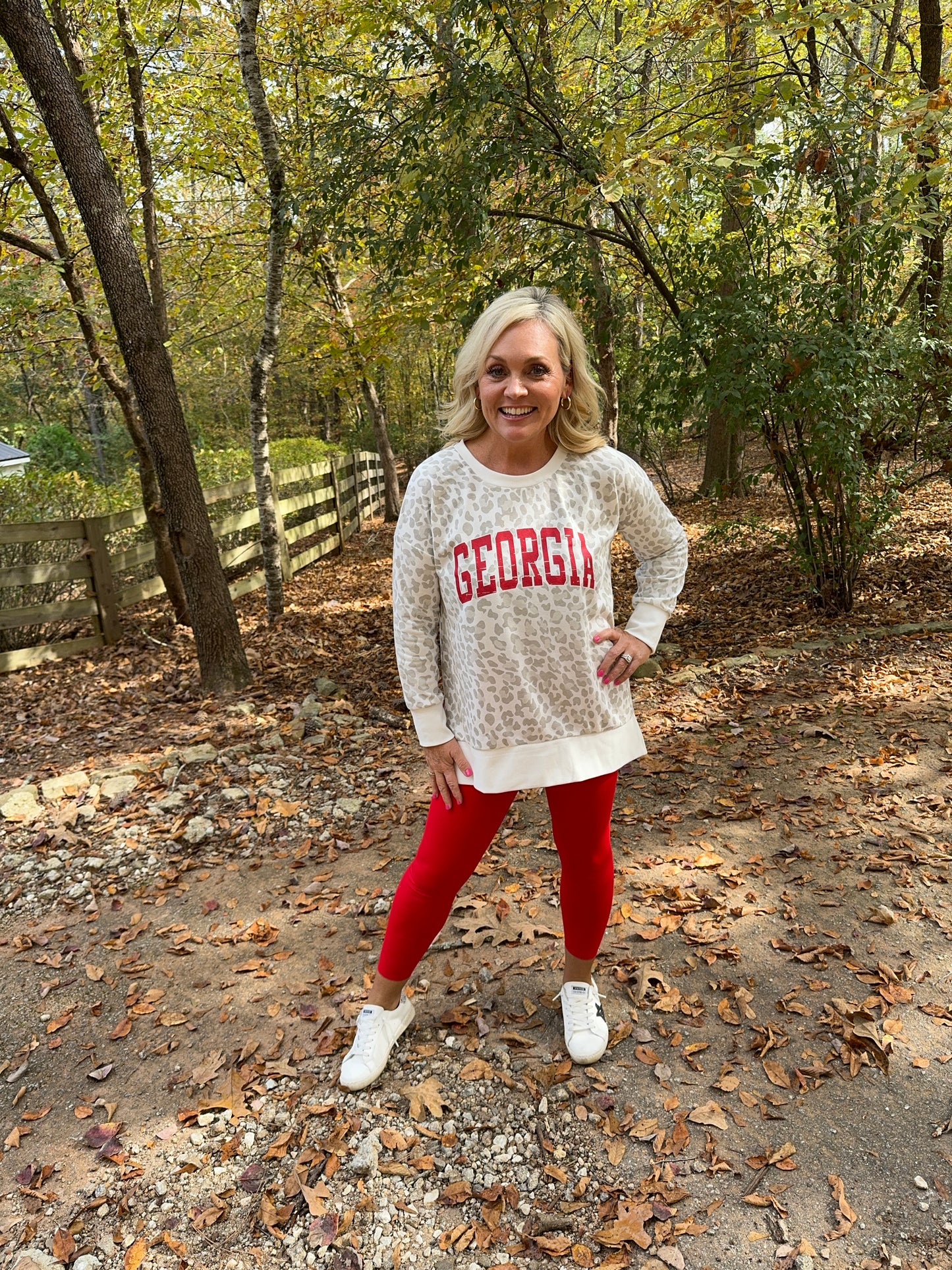 Georgia split sides pullover sweatshirt boutique style