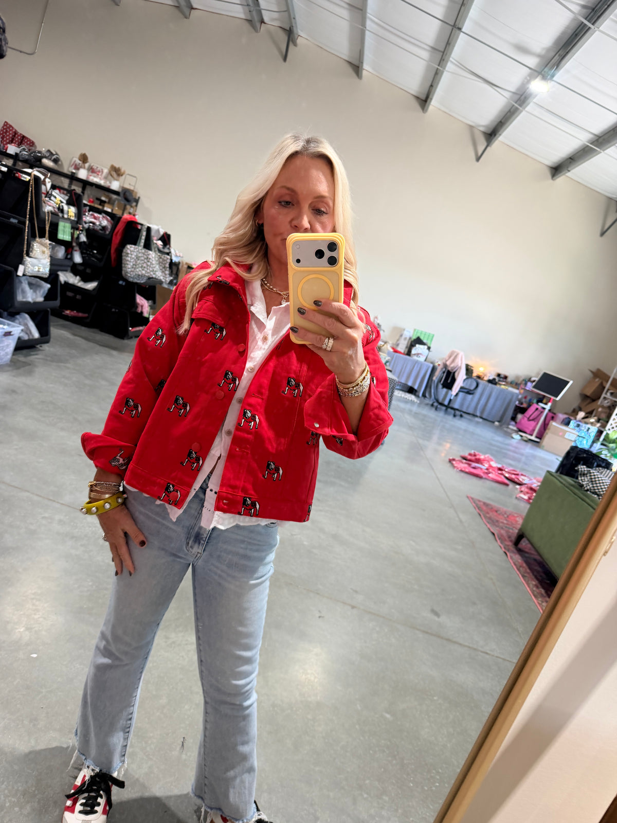 The Tailgate Twill Logo Jacket Georgia