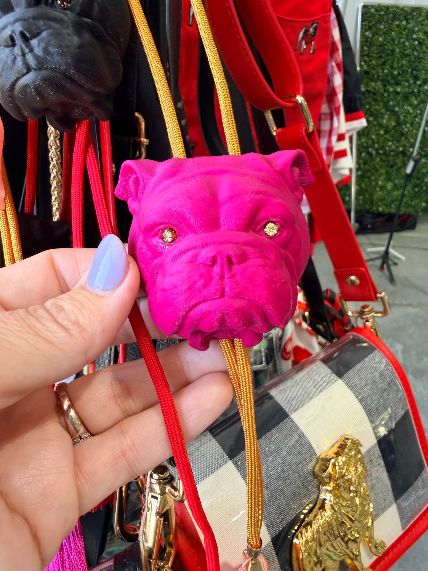 Bolo tie necklaces bulldog