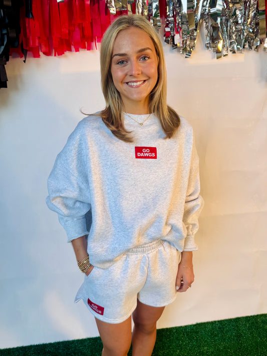 Dawgs sweatshirt licensed oversized gray