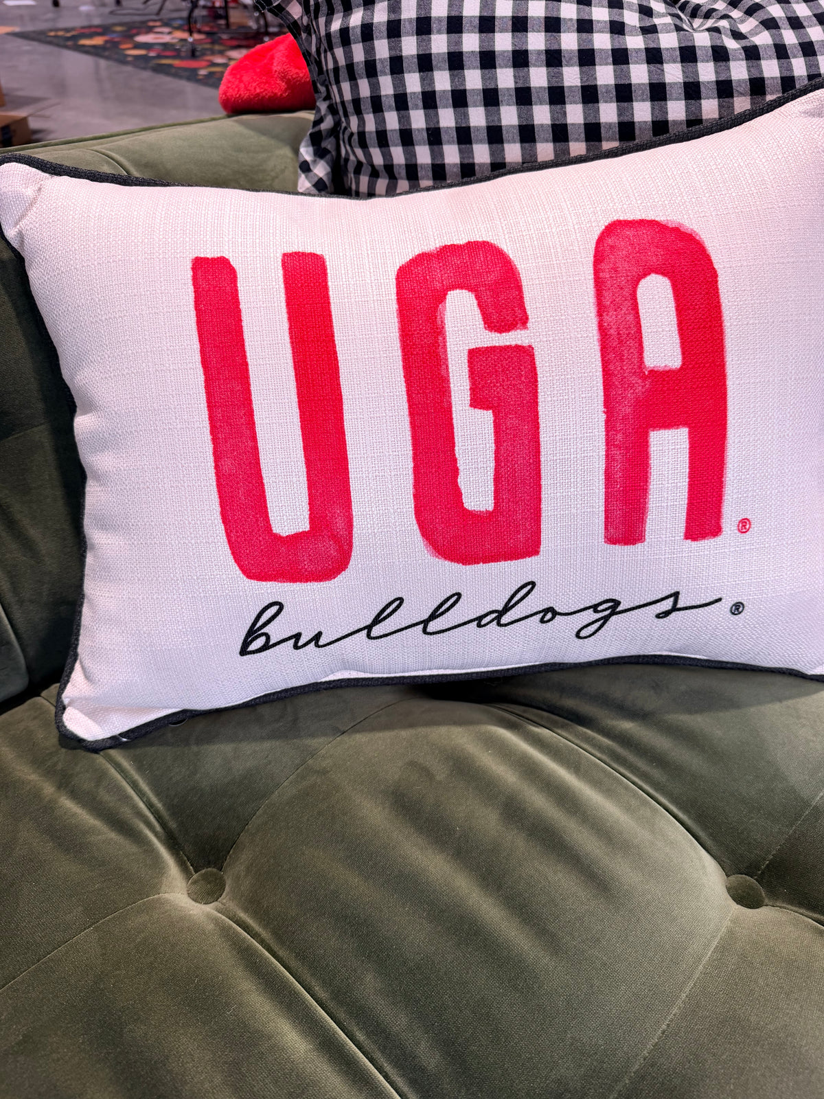 UGA bulldog pillow licensed