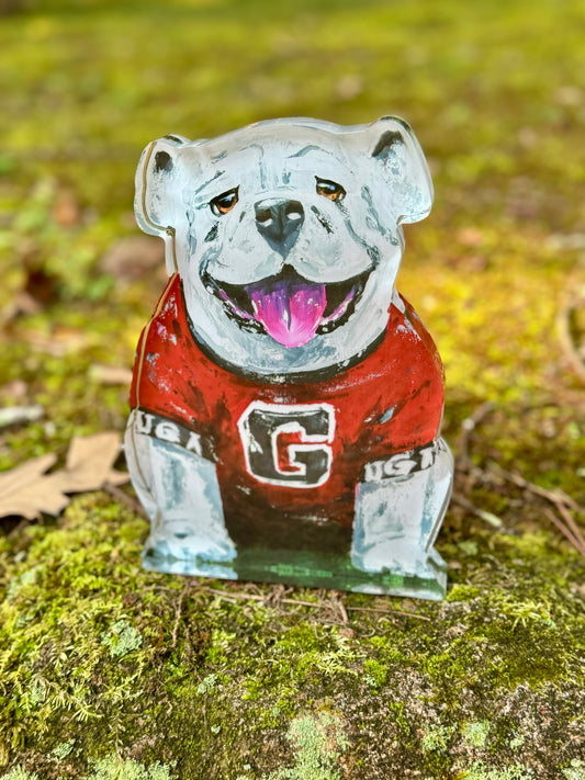 Acrylic block UGA bulldog licensed