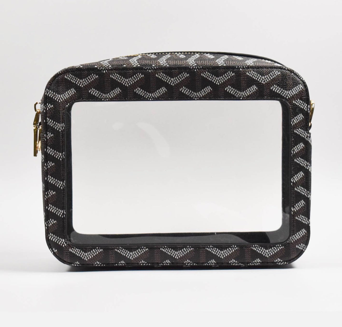 Clear purse black