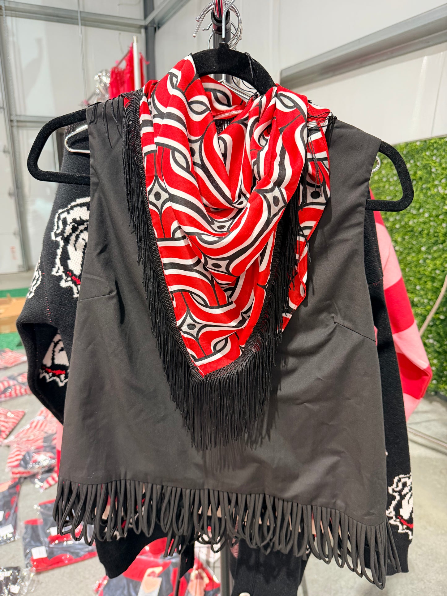 Game day fringe scarf