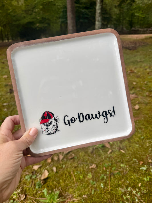 Mango wood tray georgia licensed