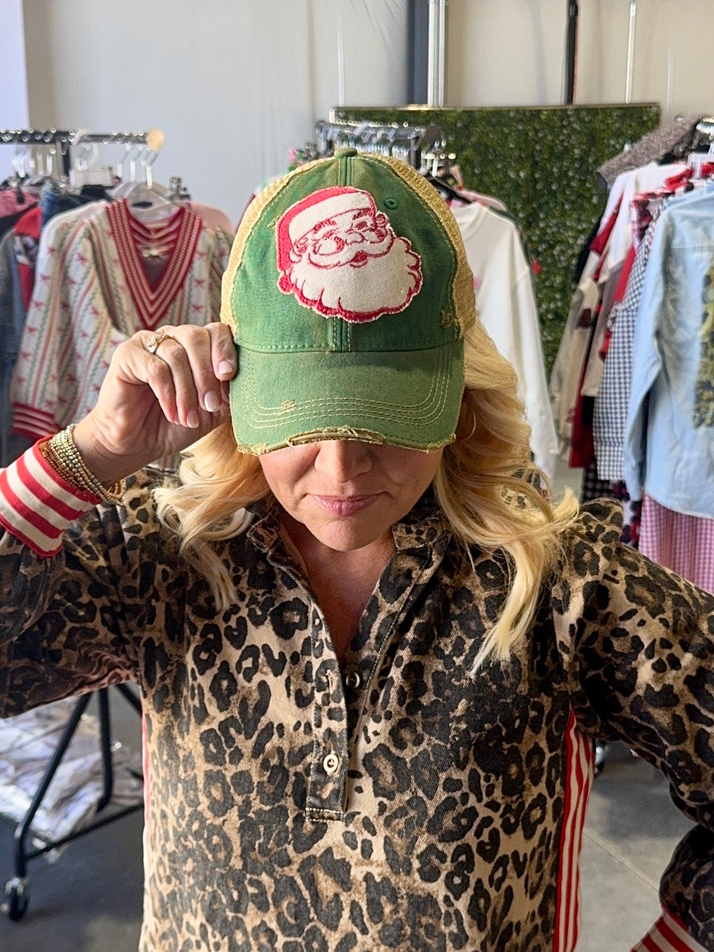 Vintage Santa hats Christmas