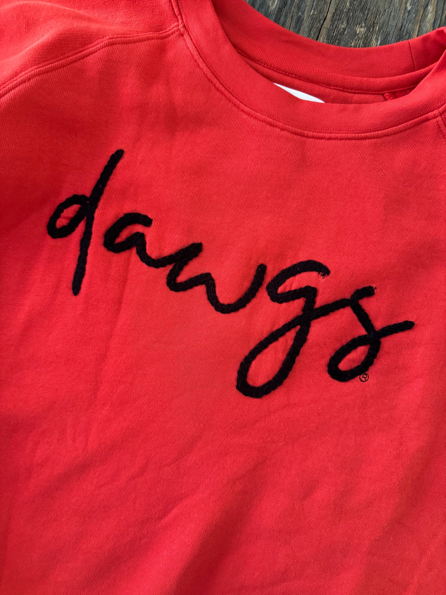 Boutique longer sweatshirt red dawgs UGA fall collection