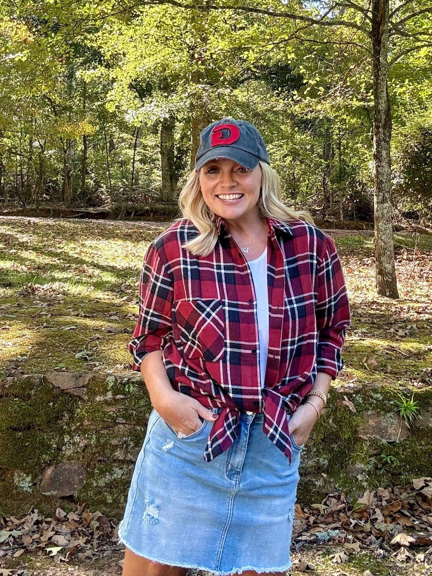 UGA fall collection Georgia oversized flannel