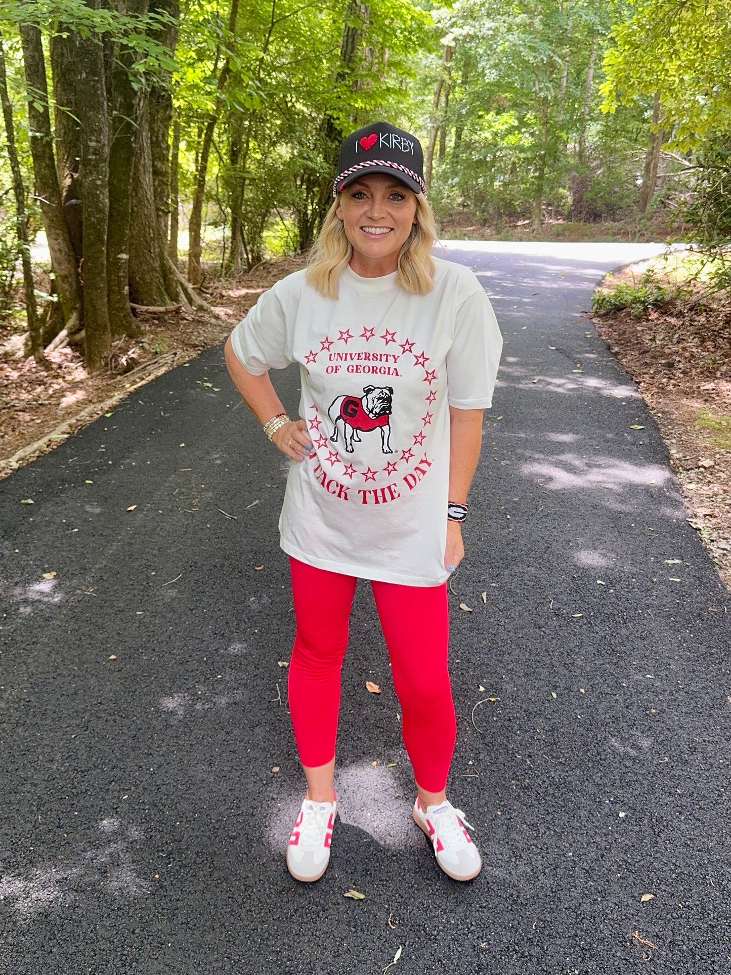 Licensed oversized crew neck bulldogs tee