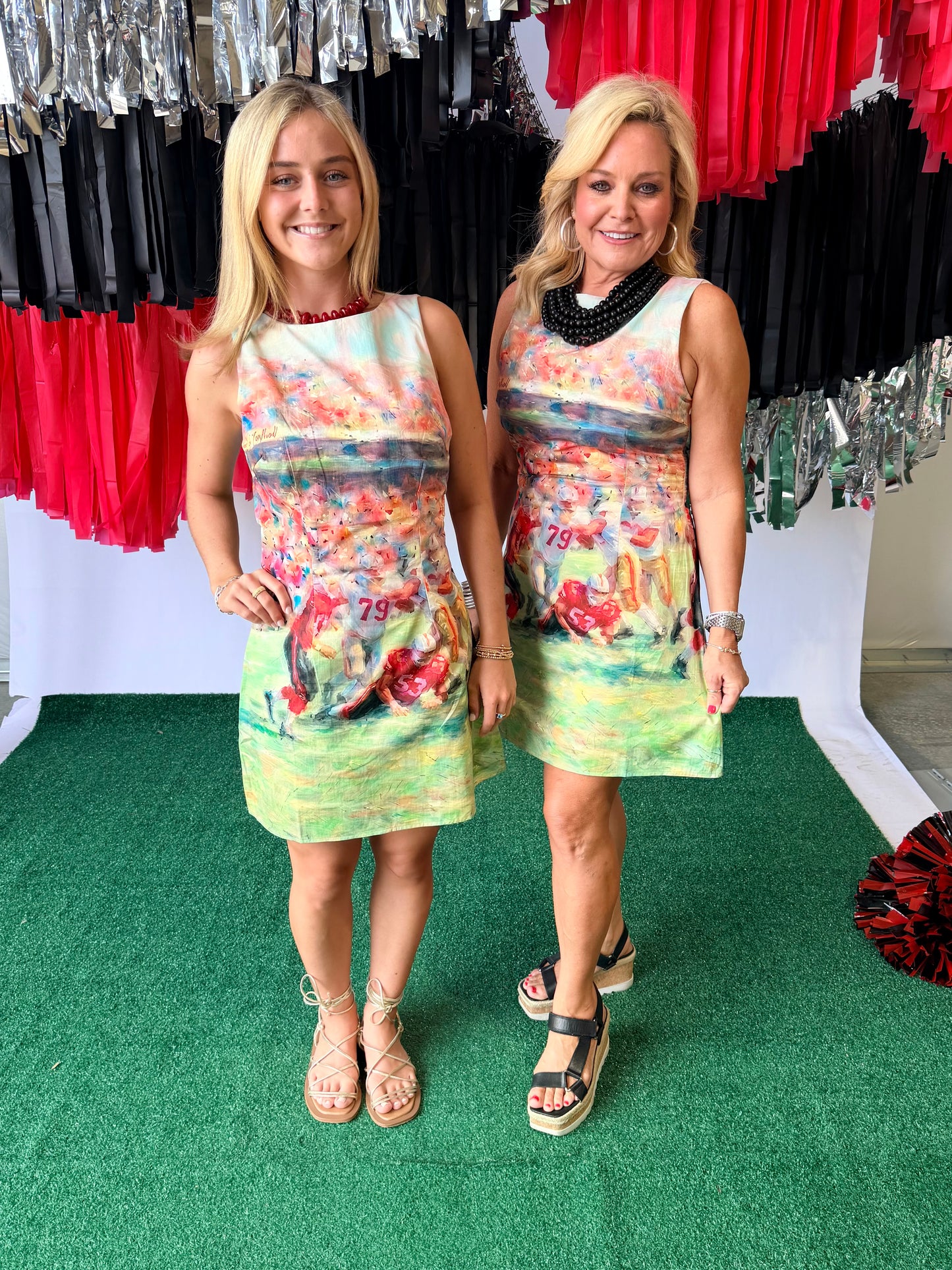 Game day dress watercolor football