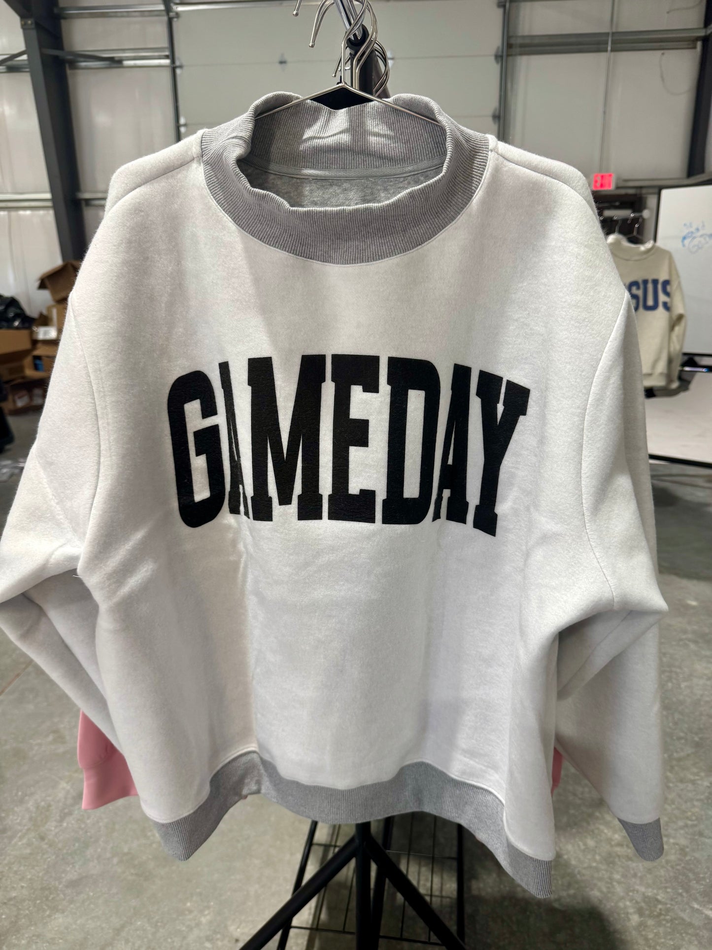 Reversible mock neck. Football and game day