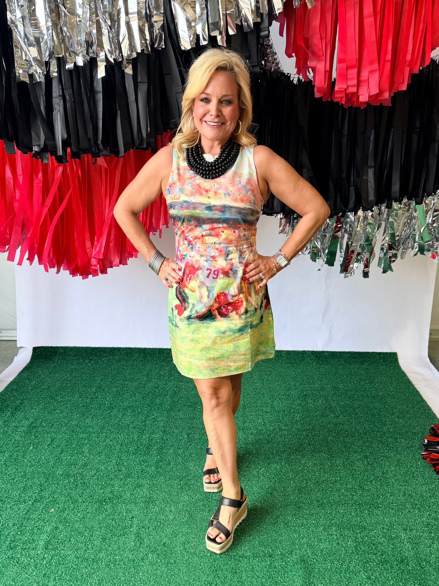 Game day dress watercolor football