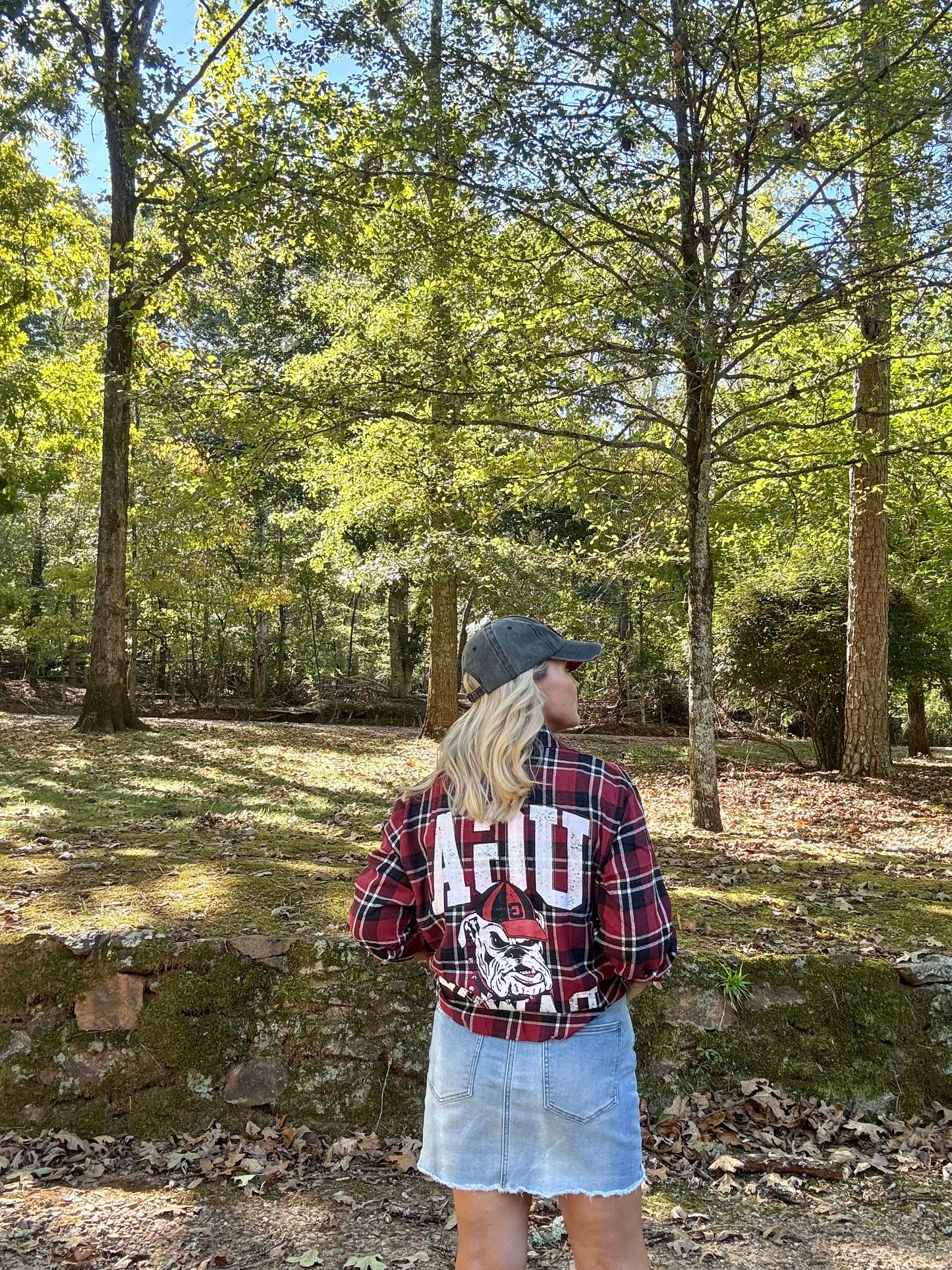 UGA fall collection Georgia oversized flannel