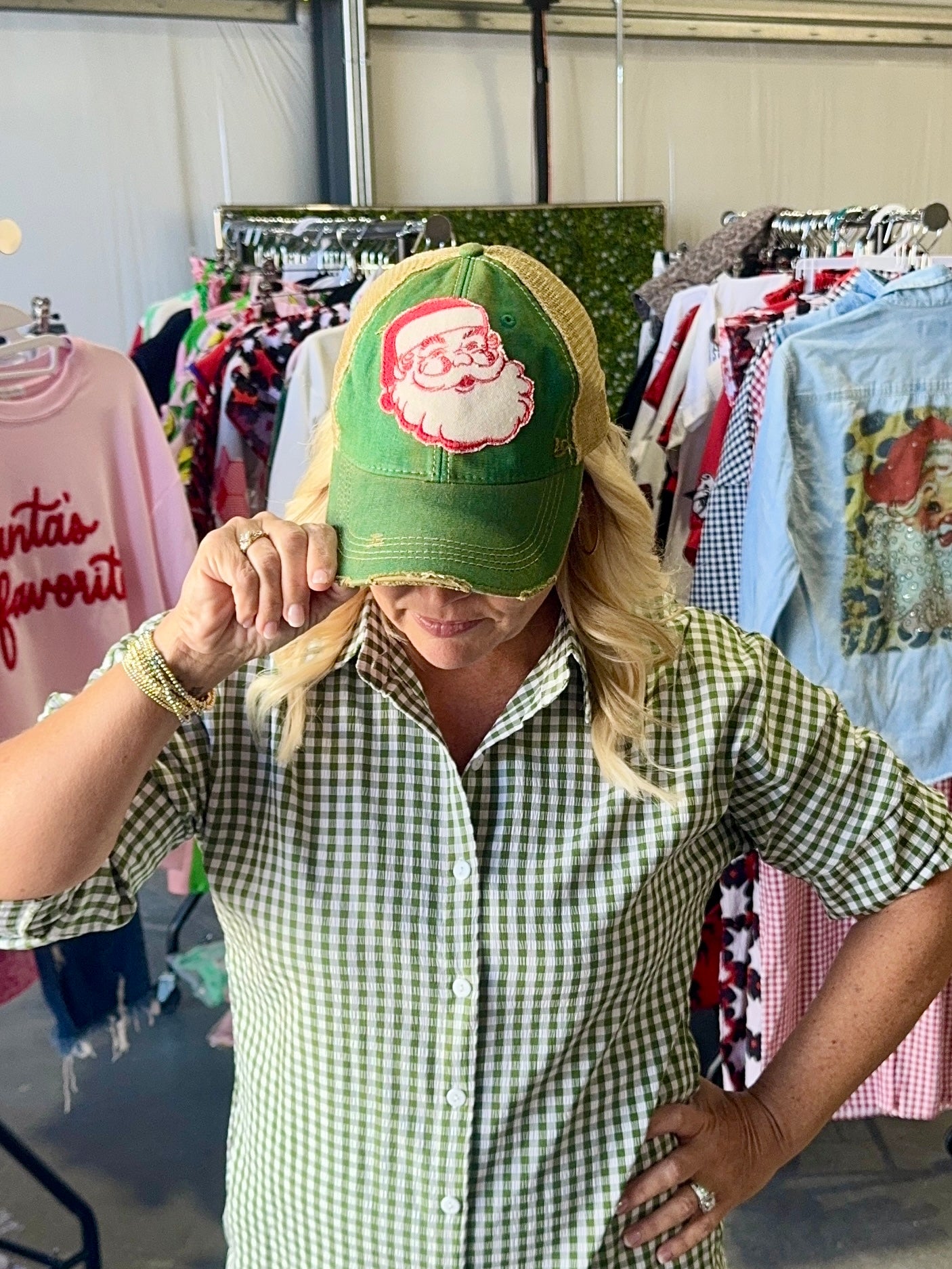 Vintage Santa hats Christmas