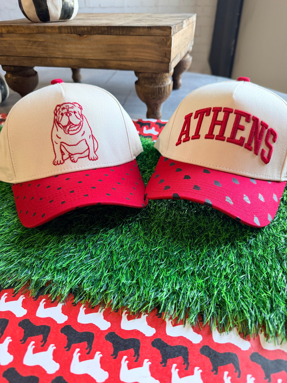 Athens hat embroidered