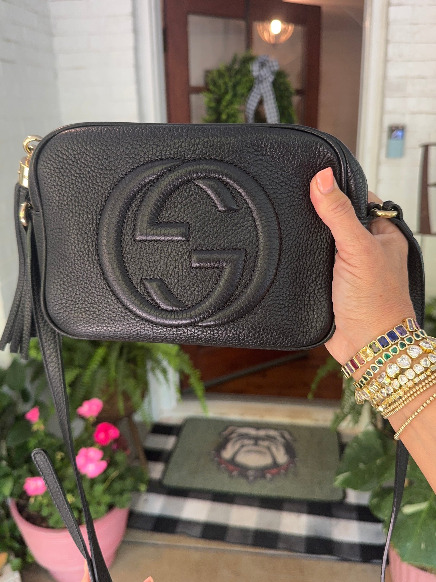 Gucci small soho disco grained calf black pre loved