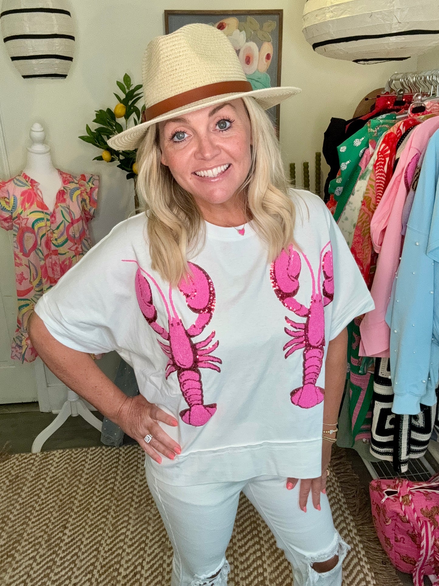 Lobster top sparkle patches warehouse sale