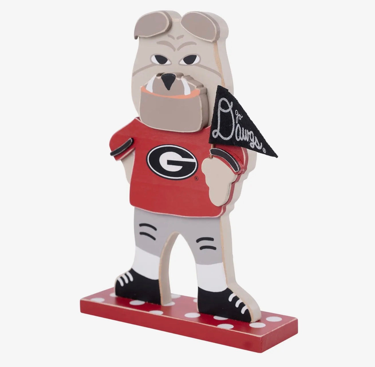 Hairy dawg mascot wood licensed tabletop