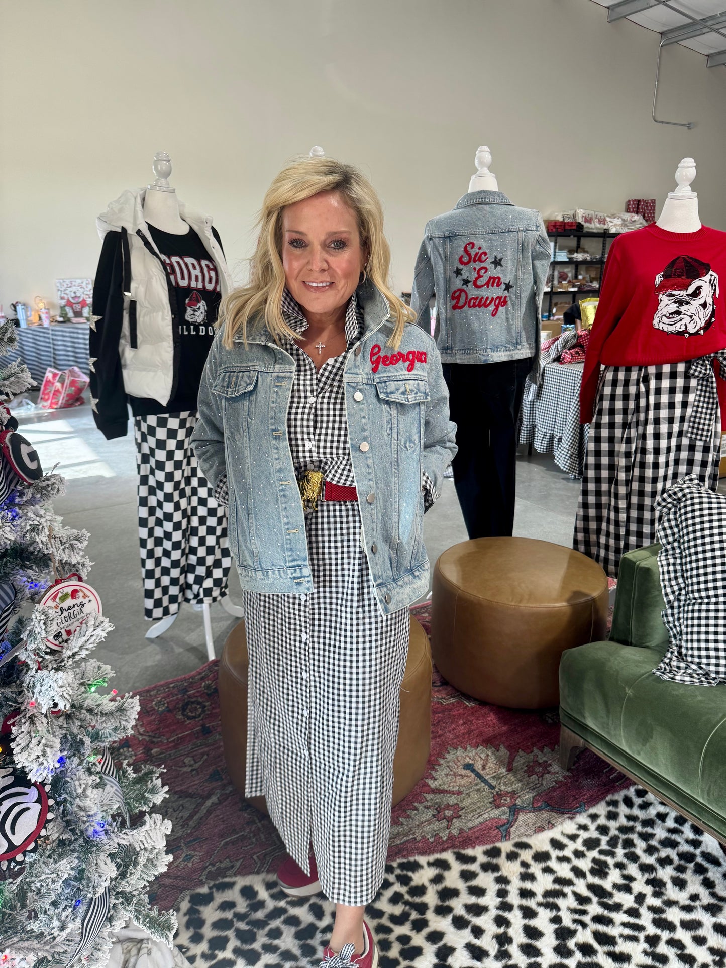 Licensed denim jacket Go dawgs