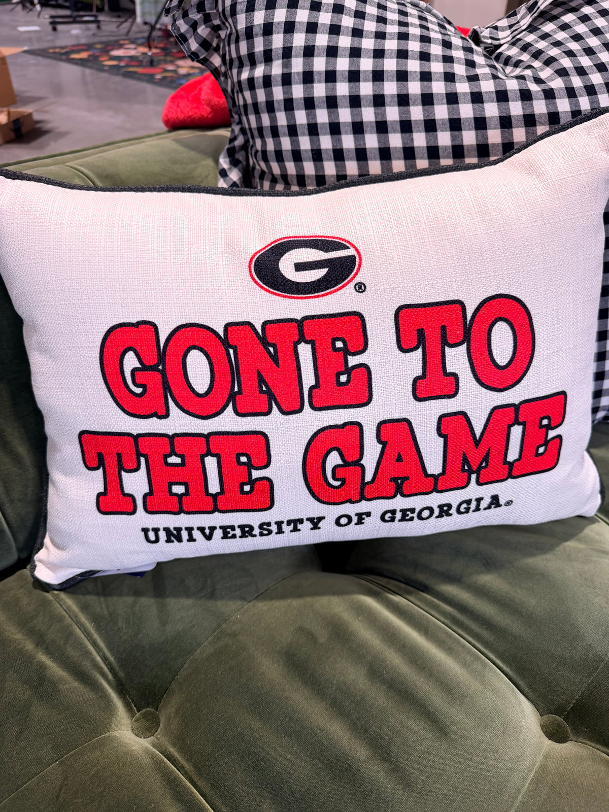 Gone to the game pillow licensed