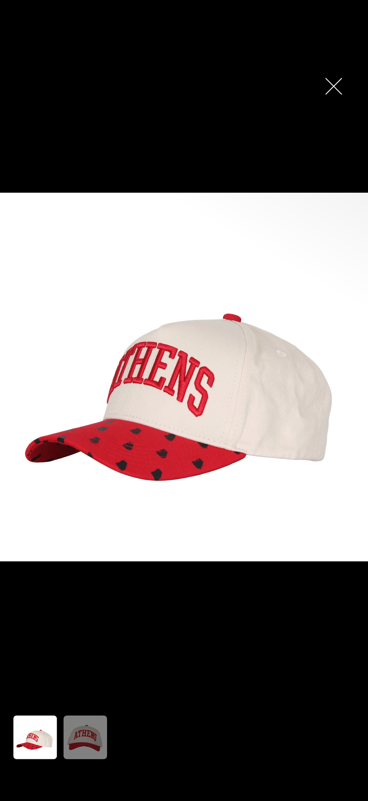 Athens hat embroidered