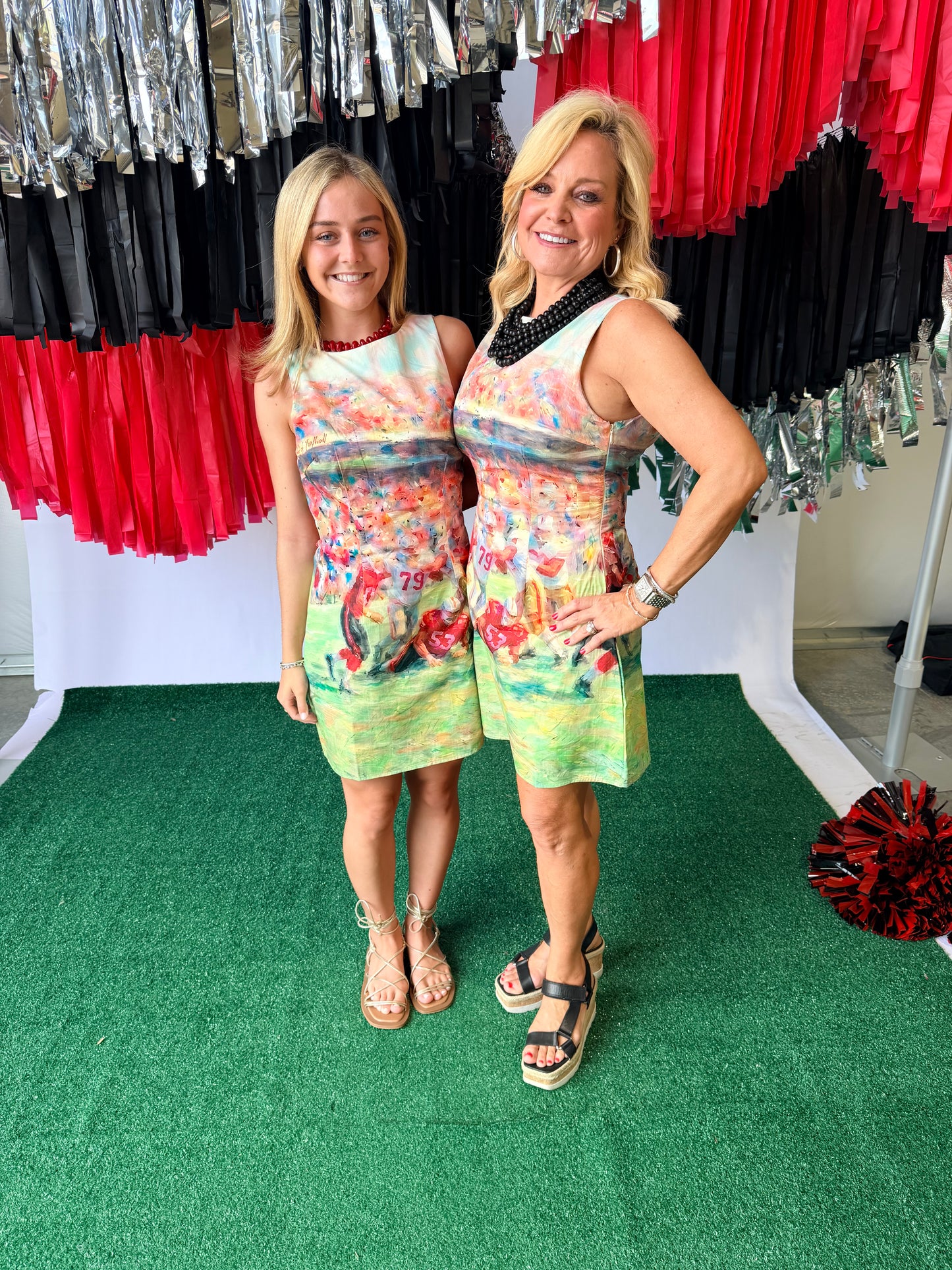 Game day dress watercolor football
