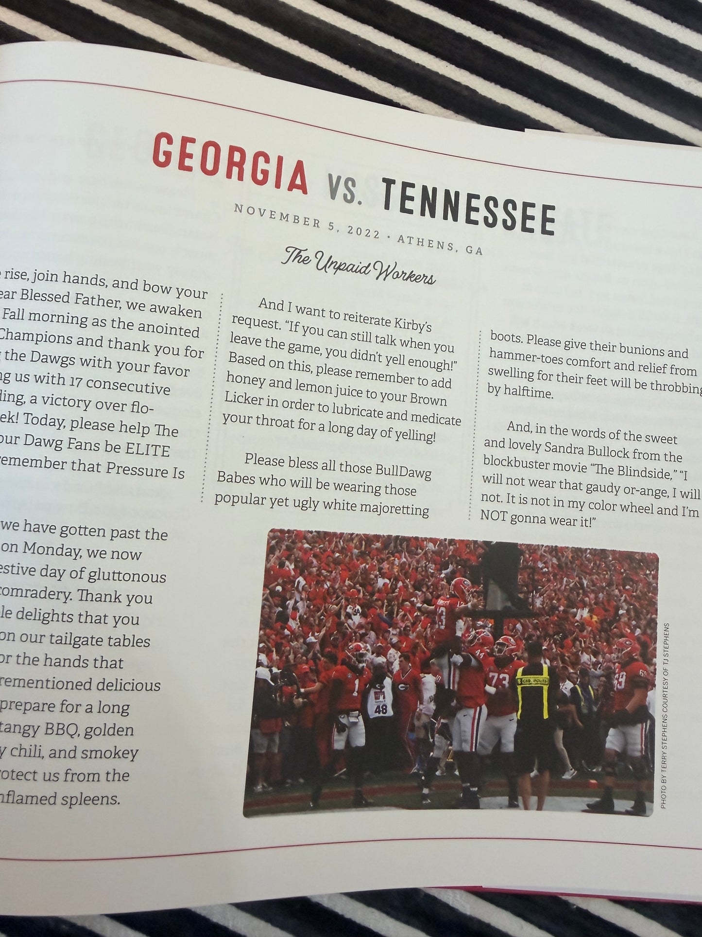 “Pregame and Prayers and Tailgate Tales” by Charlie English