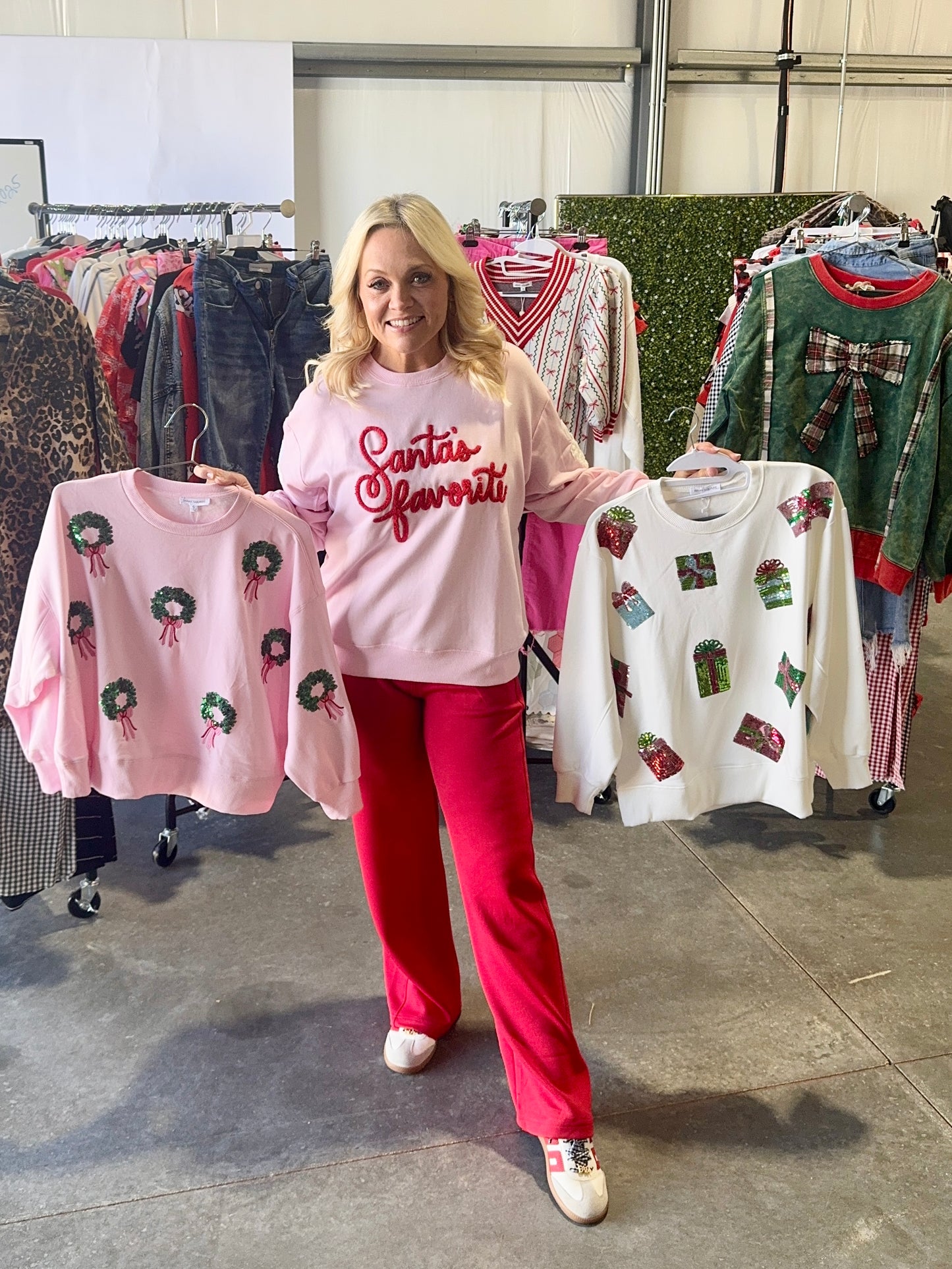 Santa’s favorite sweatshirt sequin