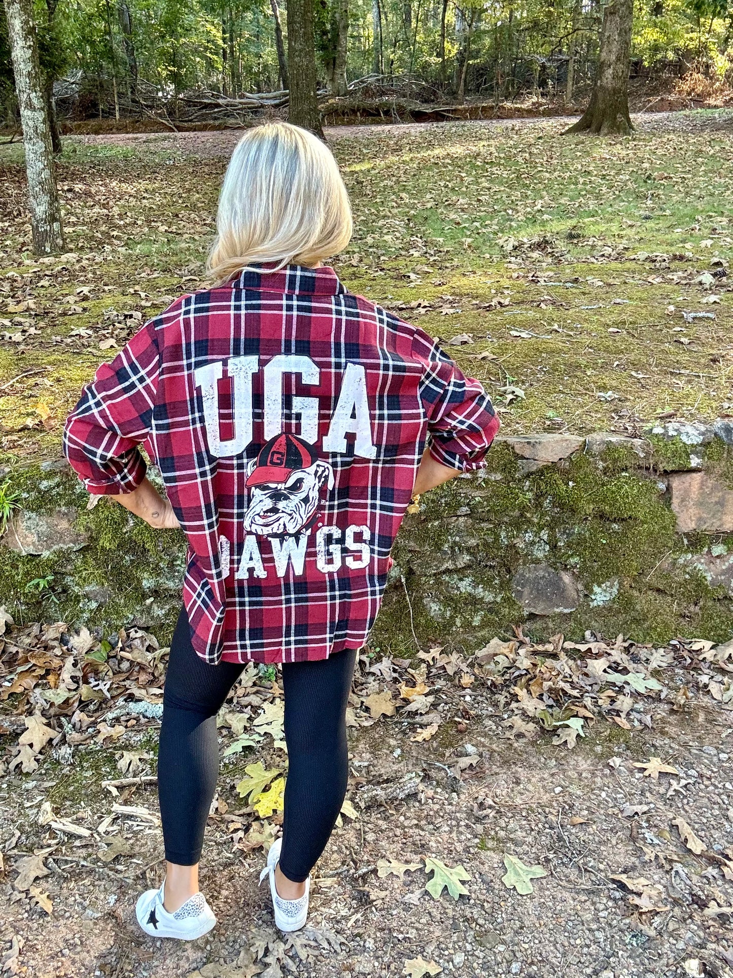 UGA fall collection Georgia oversized flannel