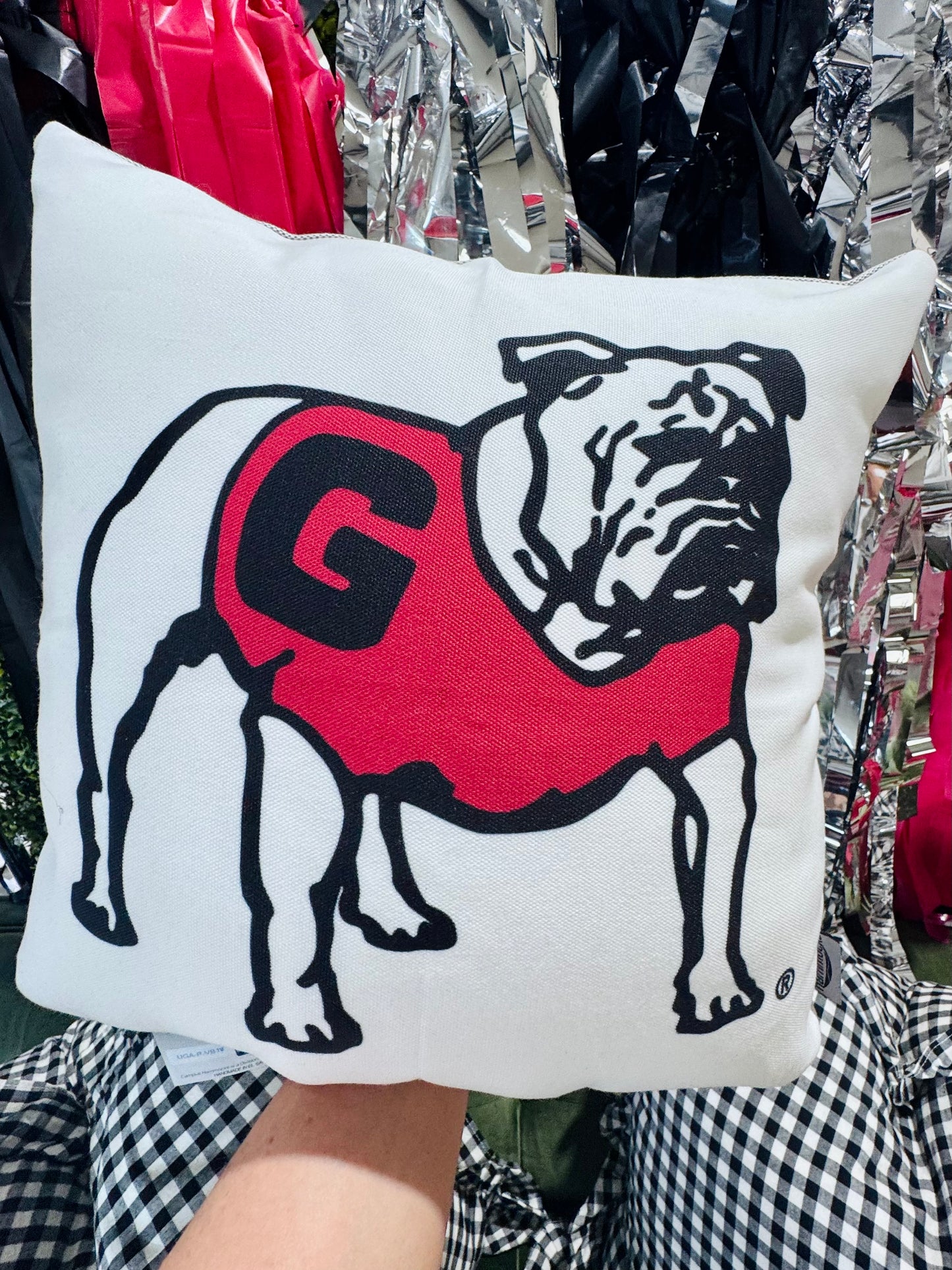 UGA Georgia vintage style pillow cover licensed