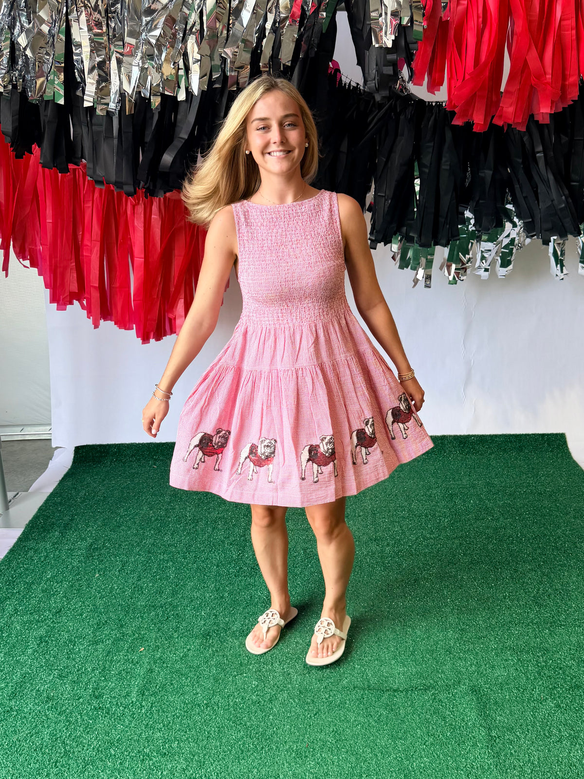 Seersucker dress Georgia licensed up to plus size