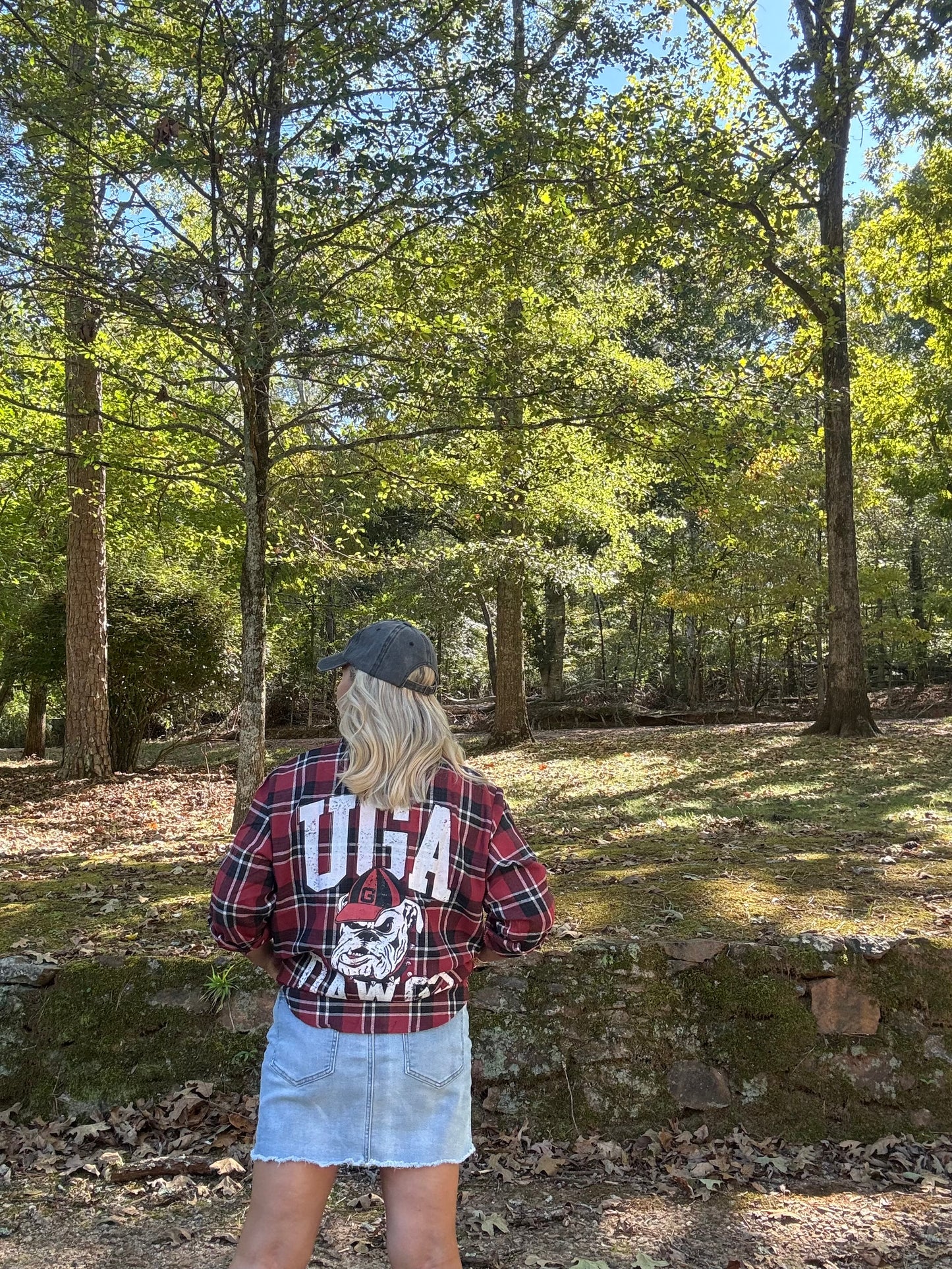 UGA fall collection Georgia oversized flannel