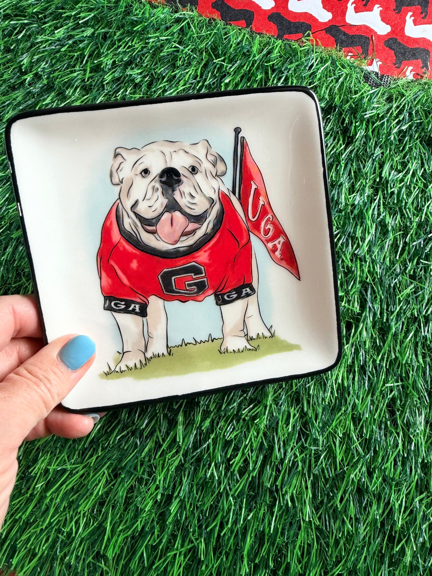Trinket tray licensed bulldog