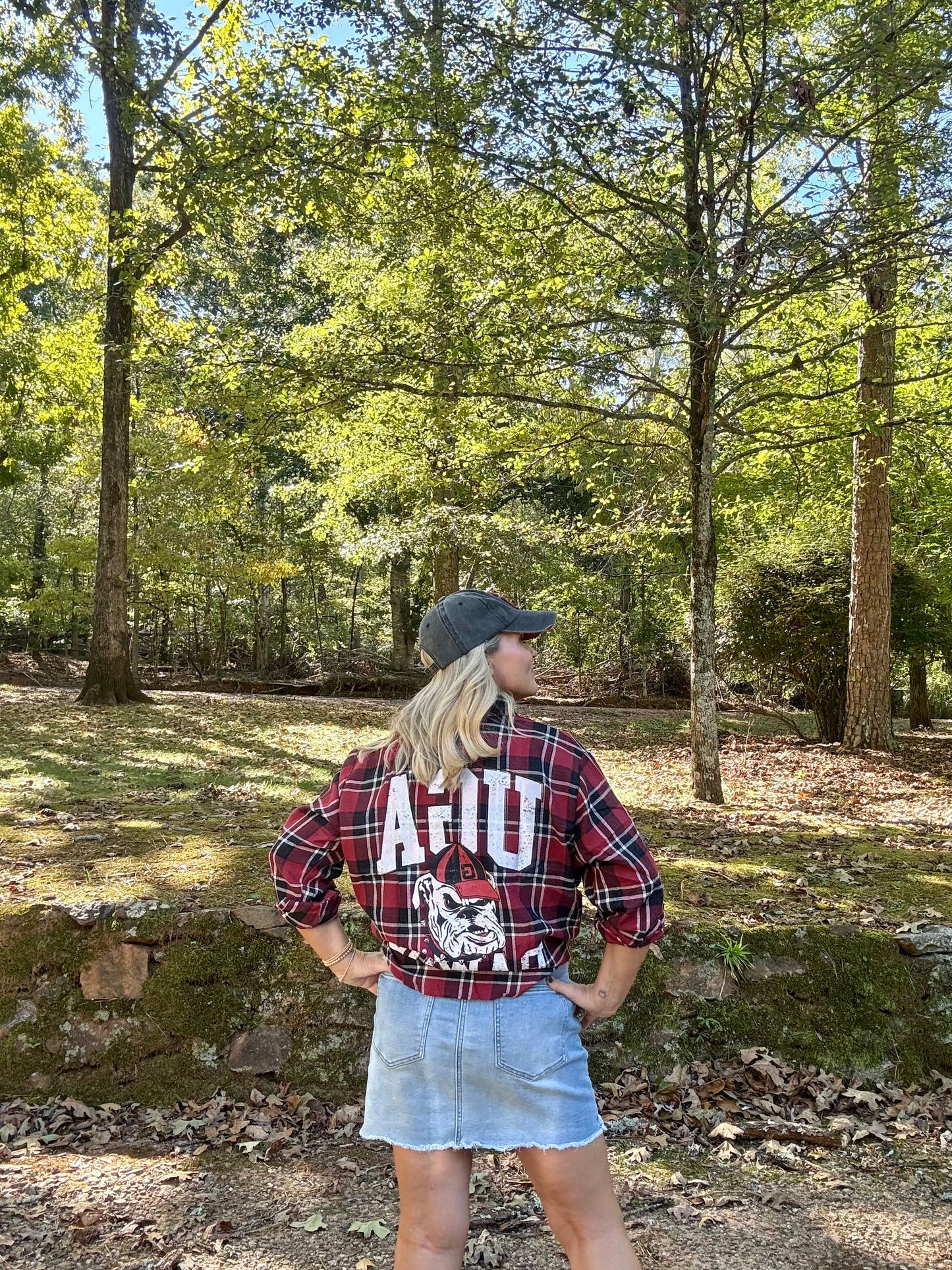 UGA fall collection Georgia oversized flannel