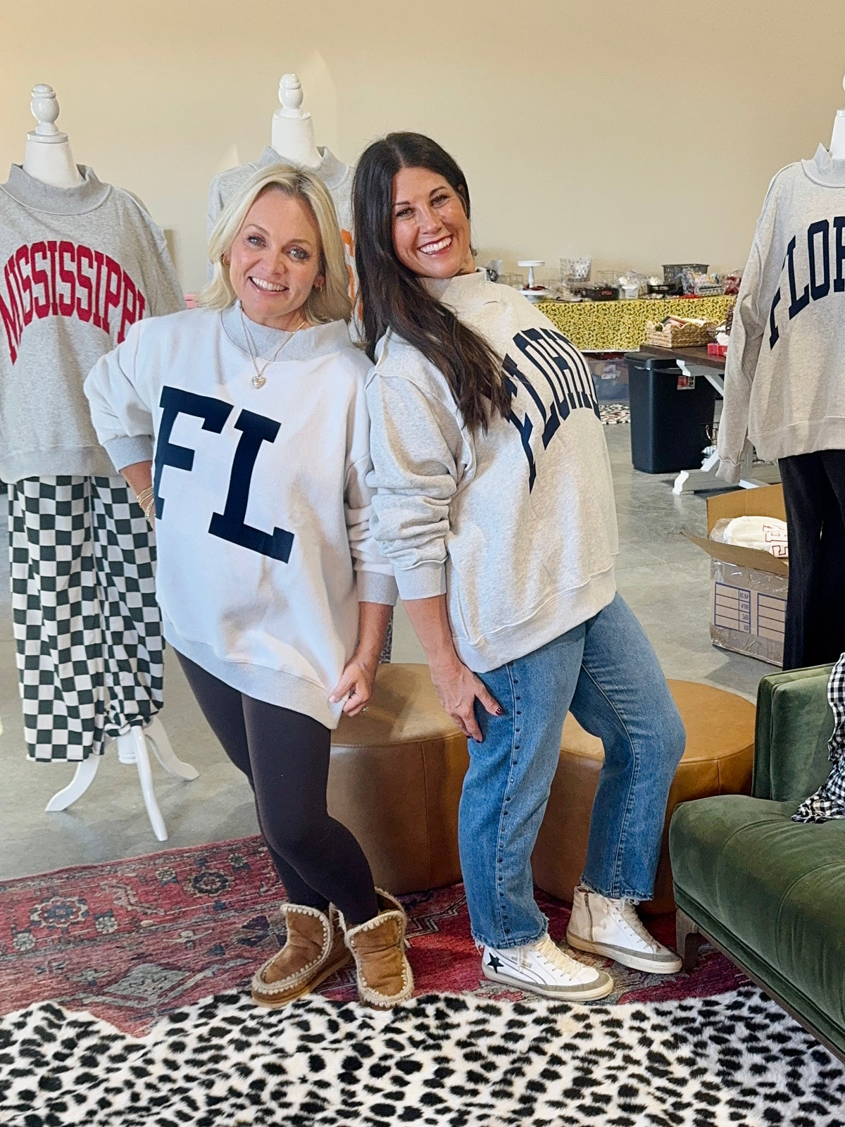 Oversized reversible mock neck Florida