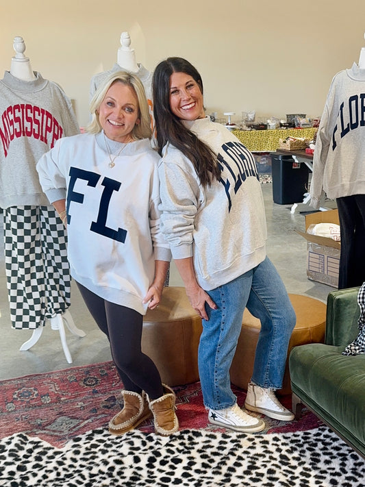 Oversized reversible mock neck Florida