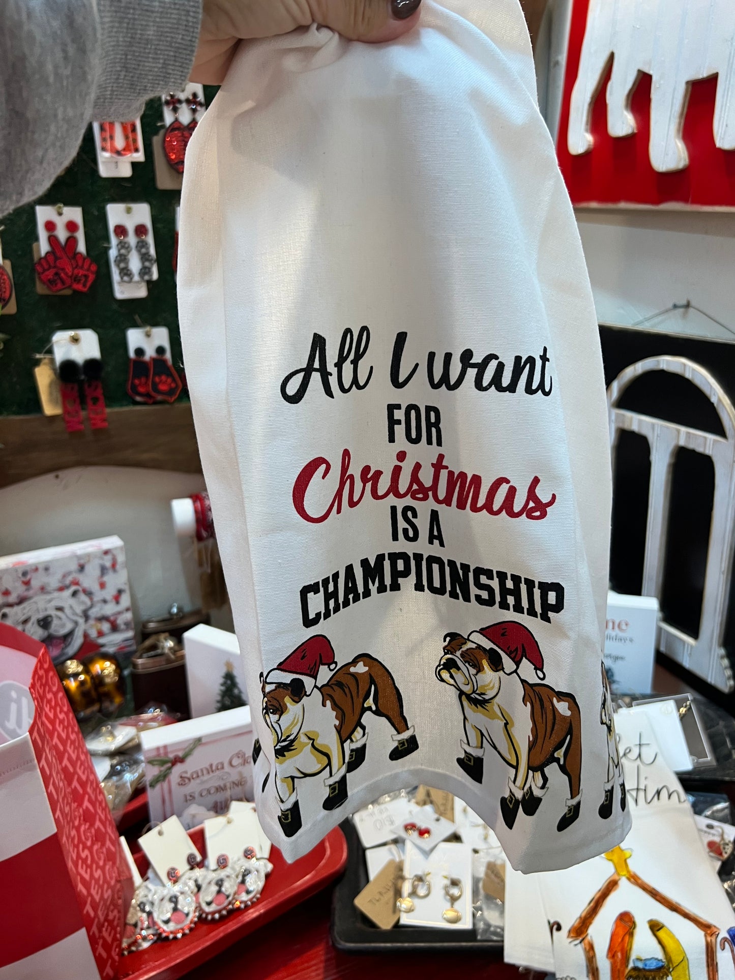 Towel All I want for Christmas is a championship