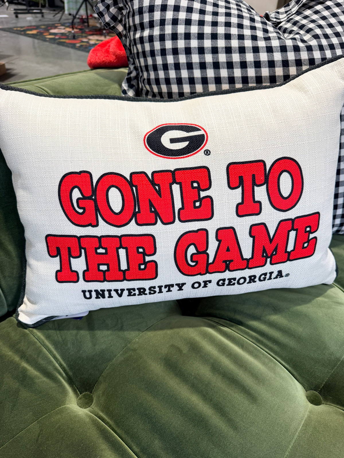 Gone to the game pillow licensed