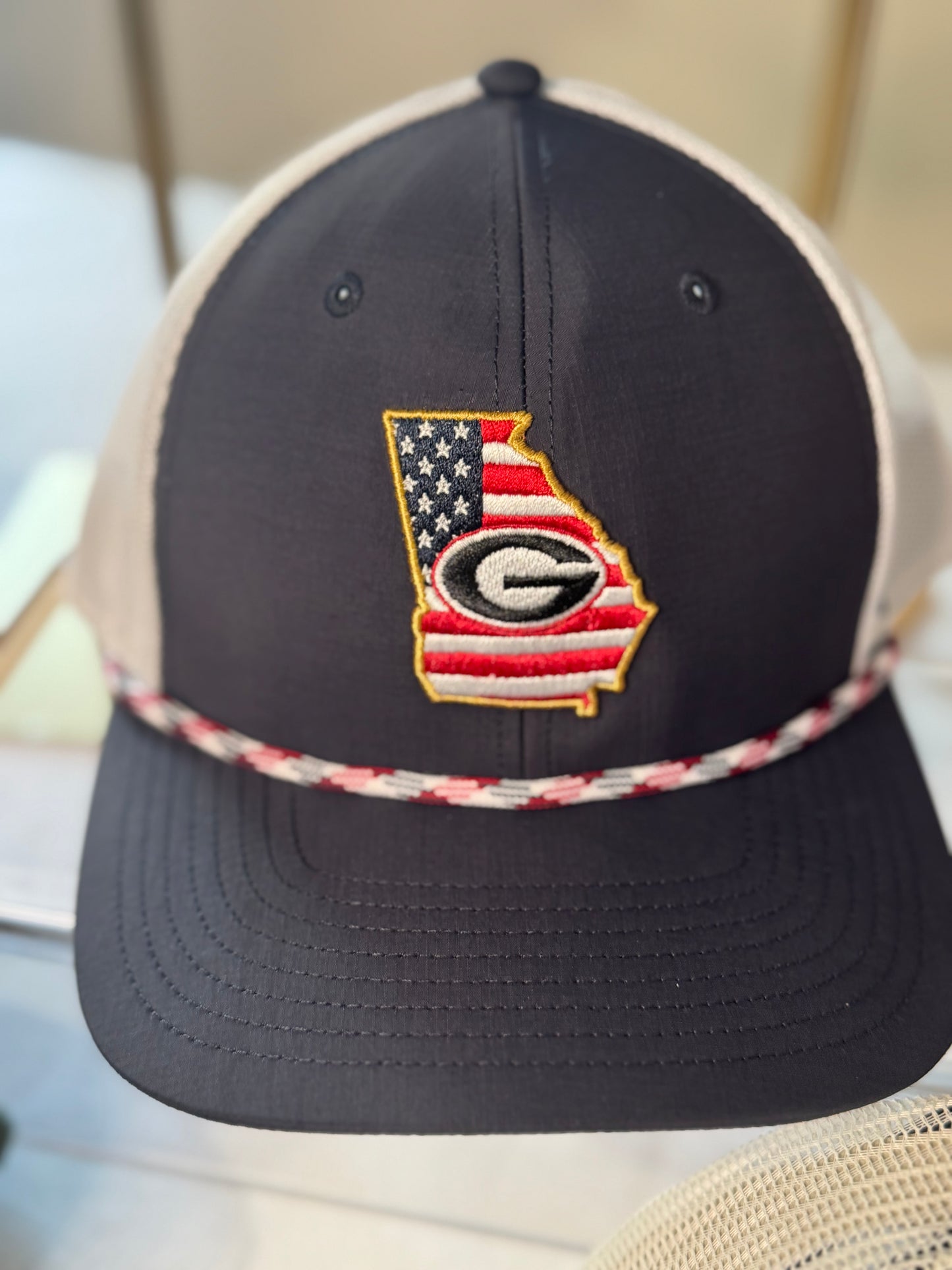 Georgia rope flag hat licensed