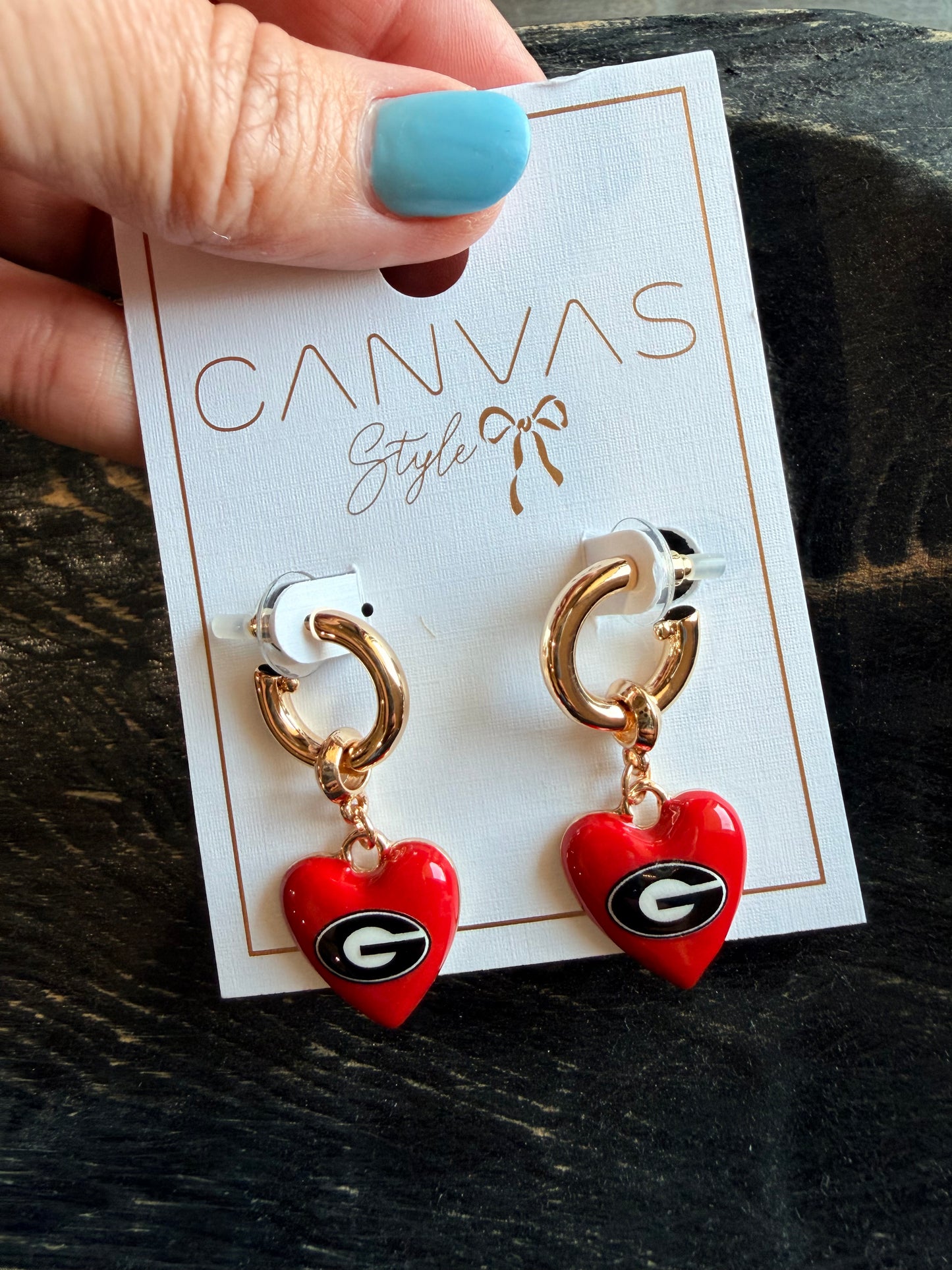 Heart Georgia licensed earrings