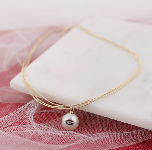 18” georgia gold and pearl necklace