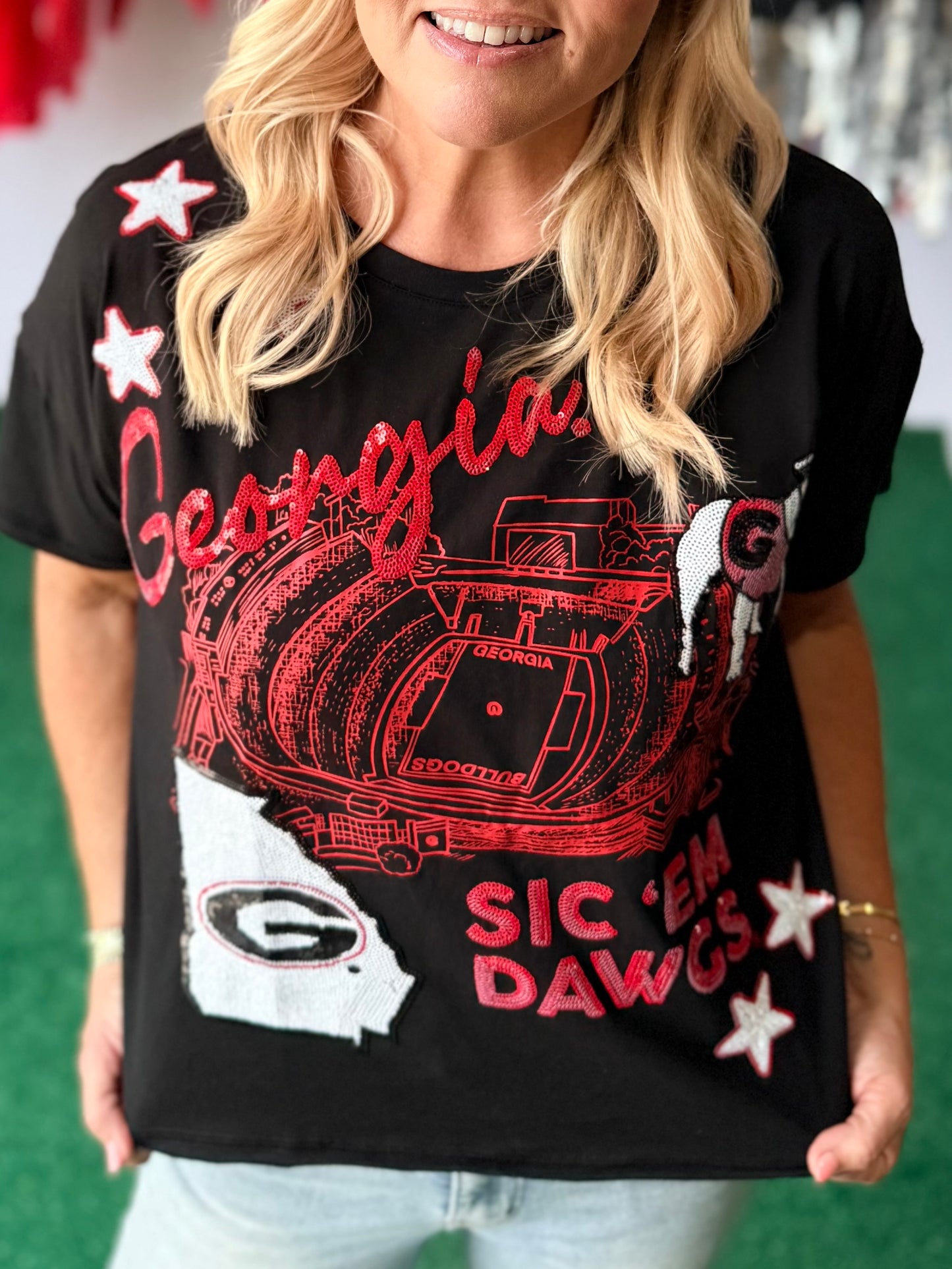 The 4th quarter sequin tee licensed