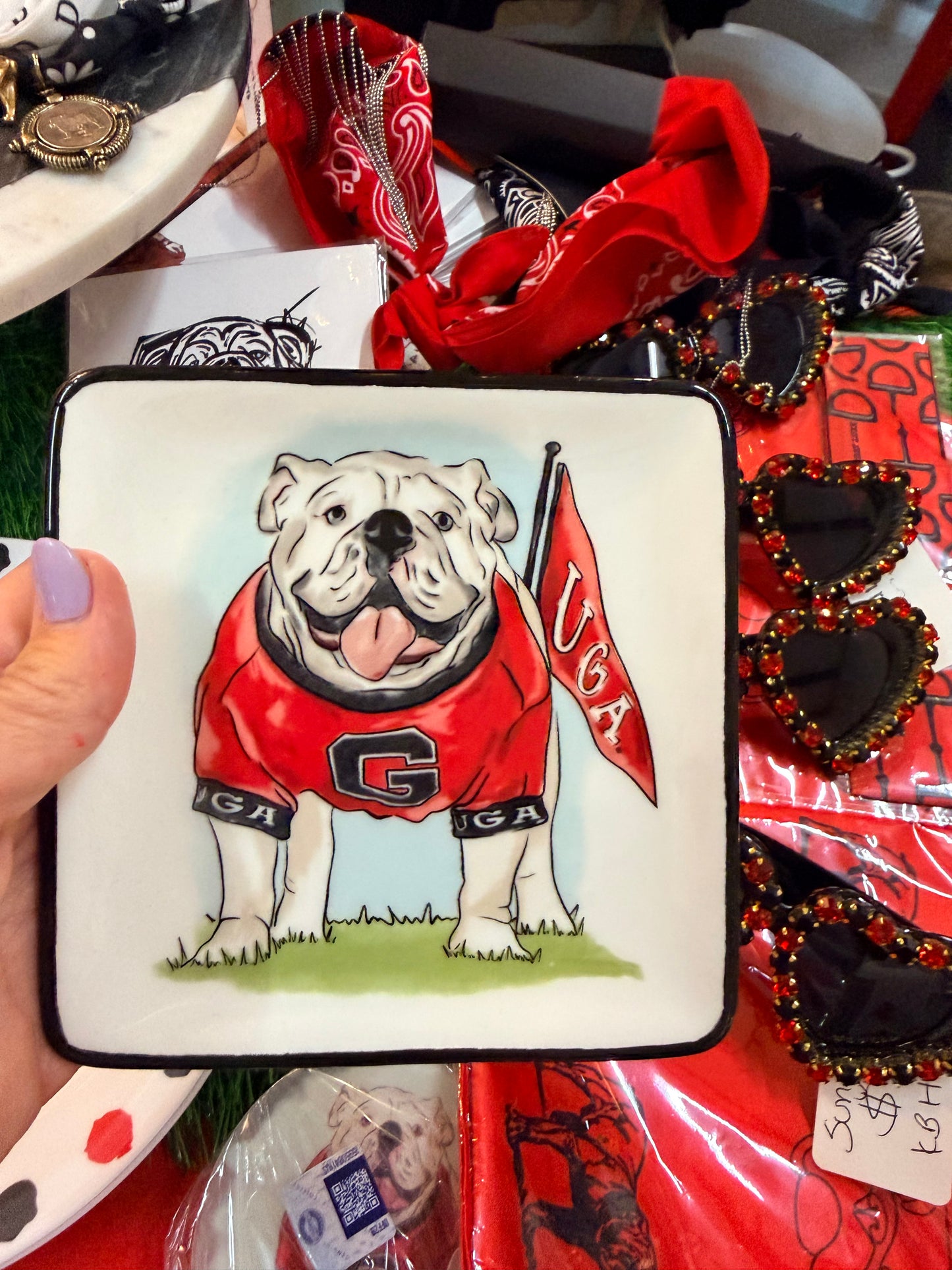 Trinket tray licensed bulldog