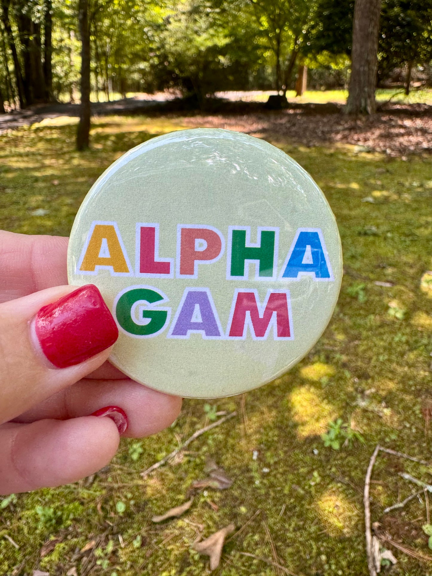 Alpha gam sorority pins
