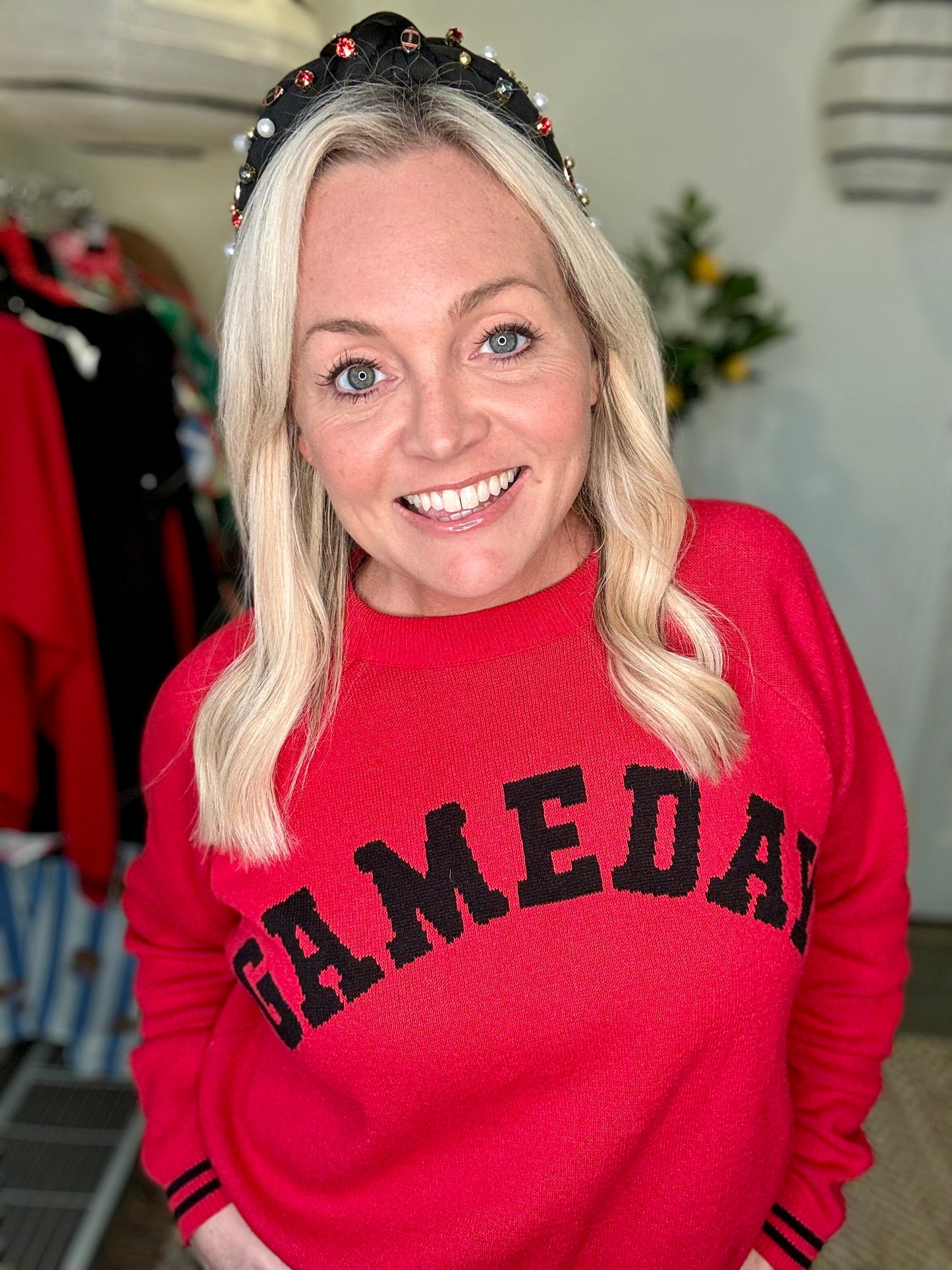 GameDay sweater red warehouse sale