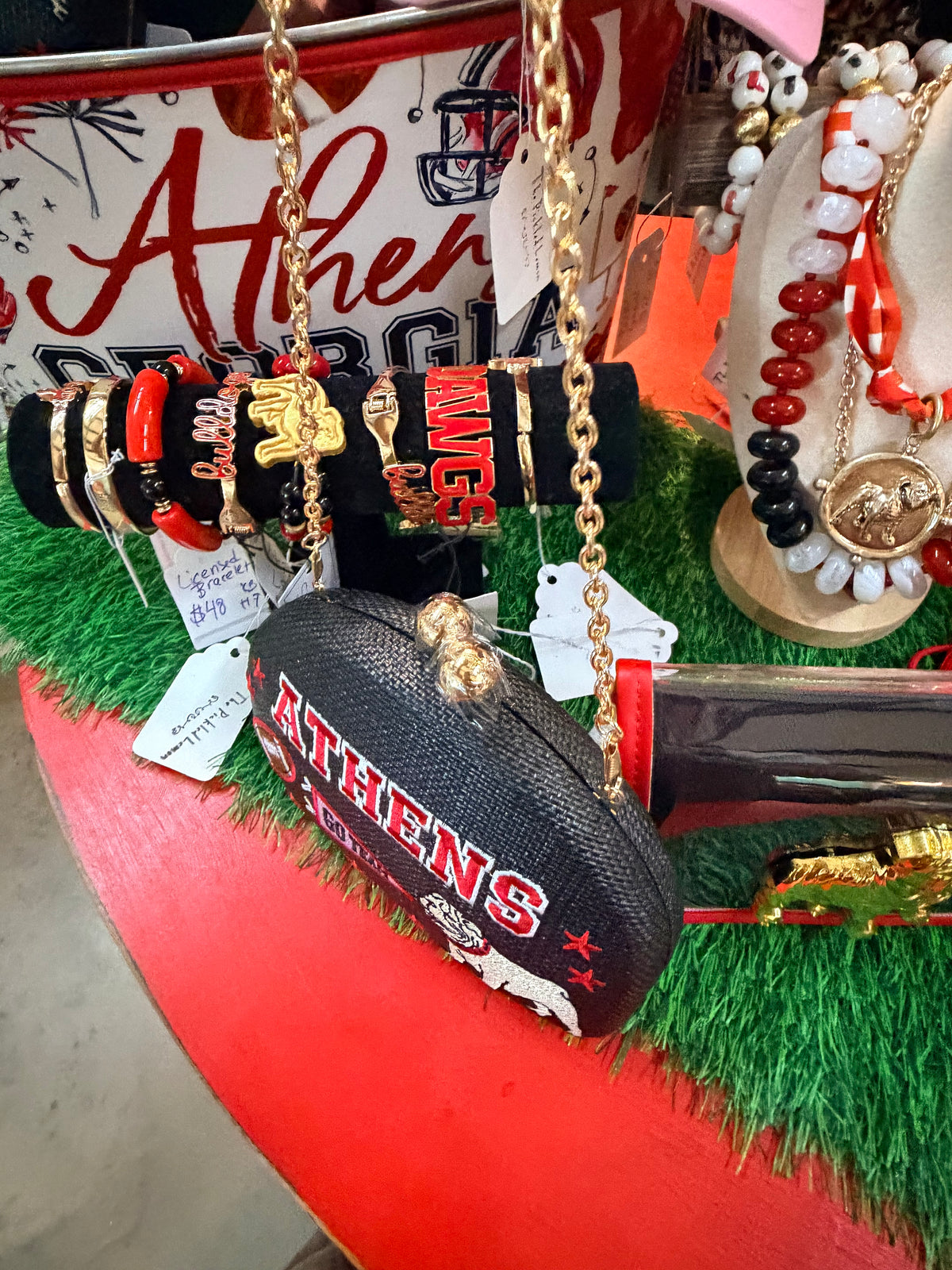 Embroidered clutch Athens