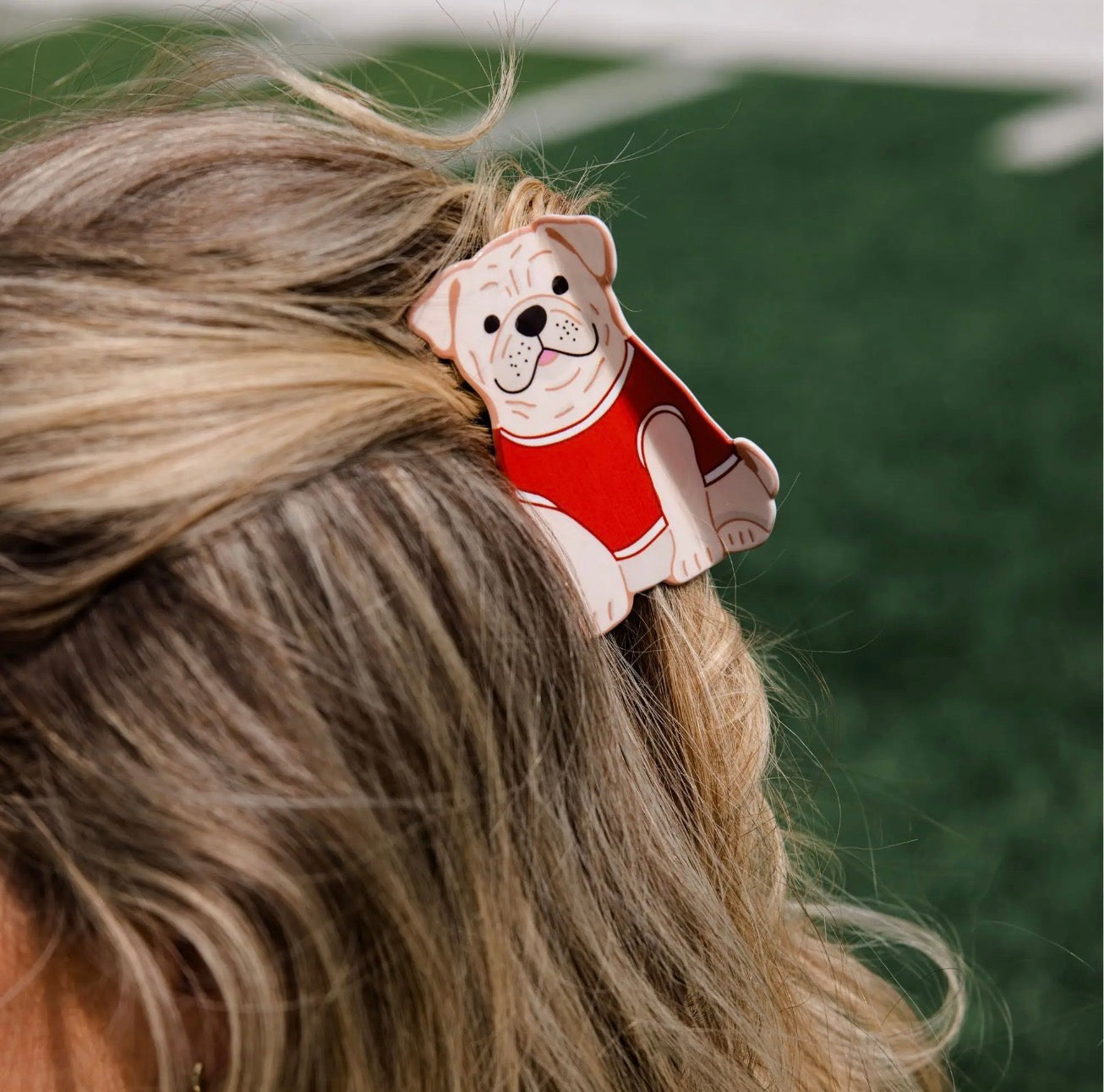 Athens doggy game day claw clip