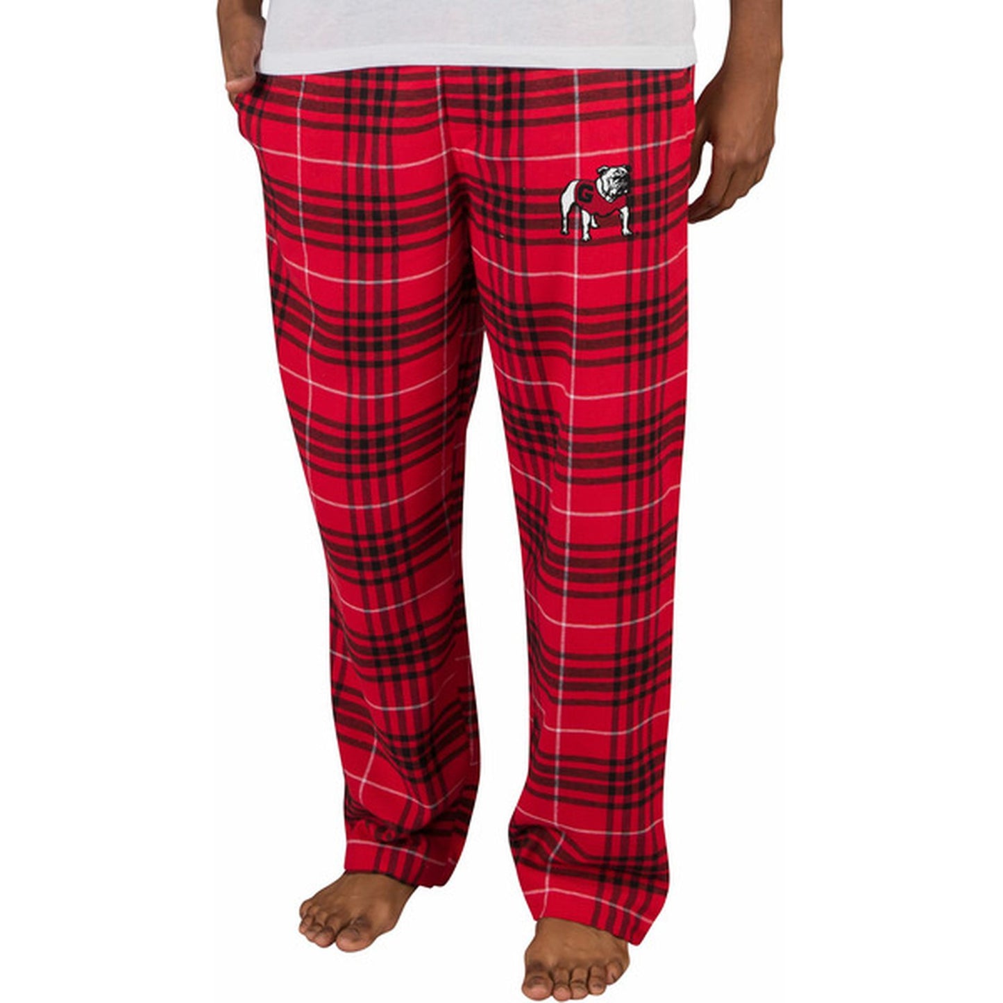Red flannel men’s sleep lounge pants licensed georgia